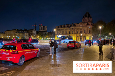 Simulation géante des pompiers de Paris sur les quais parisiens