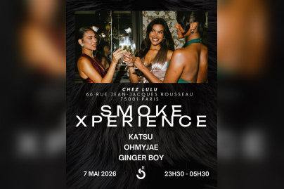 Smoke Xperience : Soirée Rap, R&B et Afro chez Lulu au cœur de Paris - FLYER 45 BLACK