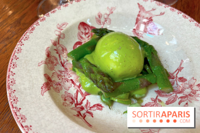 L'Auberge des Crus - Oeuf mollet, asperges vertes