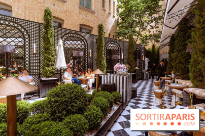 La terrasse jardin du Sax Hotel avec piscine - les photos