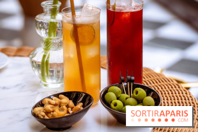 La terrasse jardin du Sax Hotel avec piscine - cocktails