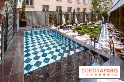 La terrasse jardin du Sax Hotel avec piscine - les photos