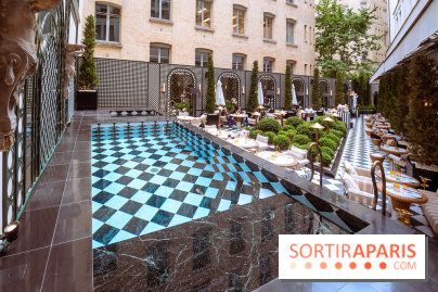La terrasse jardin du Sax Hotel avec piscine - les photos