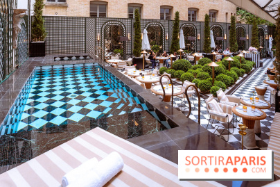 La terrasse jardin du Sax Hotel avec piscine - les photos