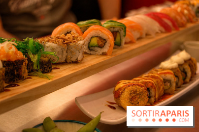 Sushi Mina : assortiment de makis et sushis colorés
