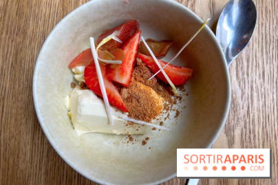 Chez Clo - Panna cotta asperge et fraises