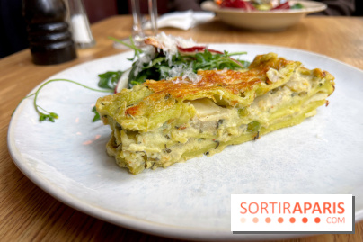 Chez Clo - Lasagnes artichaut, petit pois, ricotta