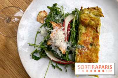 Chez Clo - Lasagnes artichaut, petit pois, ricotta