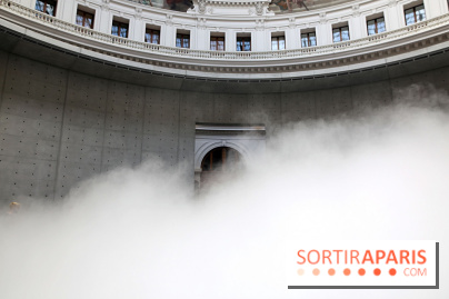 Fujiko Nakaya : nos photos de sa sculpture de brouillard à voir à la Bourse de Commerce