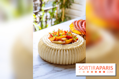 Les pâtisseries de Nour Kandler, la collection estivale en photos - entremets pêche