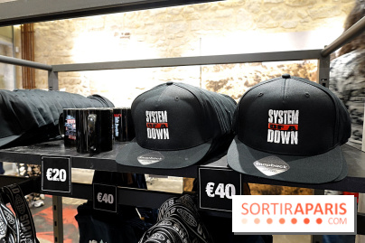 Pop-up store System of a Down à Paris - nos photos