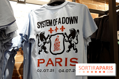 Pop-up store System of a Down à Paris - nos photos