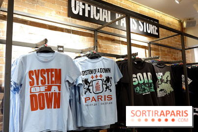Pop-up store System of a Down à Paris - nos photos