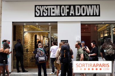 Pop-up store System of a Down à Paris - nos photos
