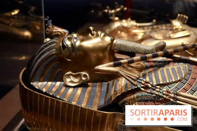 Détail du sarcophage de Toutânkhamon - Toutankhamon : son tombeau et ses trésors