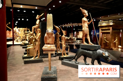 Statues protectrices et gardien noir de Toutânkhamon - Toutankhamon : son tombeau et ses trésors
