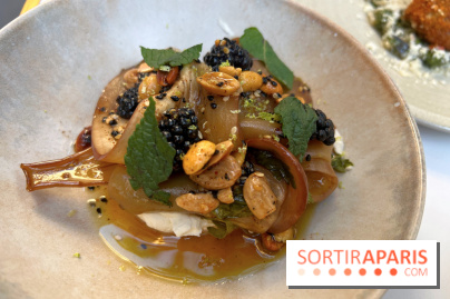 Niní Restaurant - Aubergine marinée, mûres, labneh