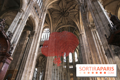 Lydie Arickx : nos photos de son installation à l'église Saint-Eustache