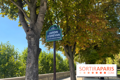 Le Jardin d’Erevan, un coin tranquille le long des quais de Seine