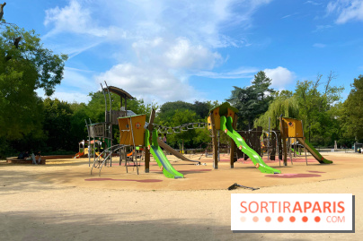 Le square Séverine, grand espace vert du 20e arrondissement