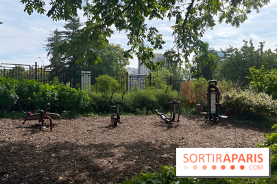Le square Séverine, grand espace vert du 20e arrondissement
