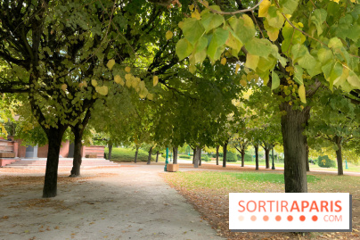 Le square Séverine, grand espace vert du 20e arrondissement