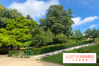 Le square Séverine, grand espace vert du 20e arrondissement