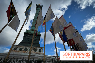 La Re-prise de la Bastille, 196 drapeaux recyclés autour de la Colonne de Juillet pour la Paris Design Week 2026