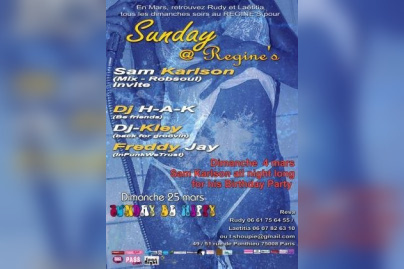 Sunday @ Regine