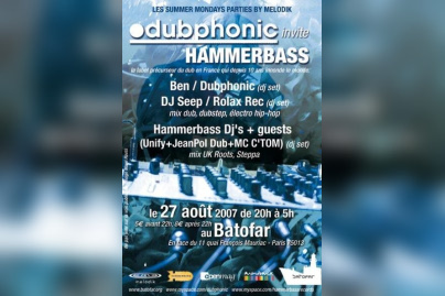 Summer mondays parties : Carte Blanche à Dubphonic
