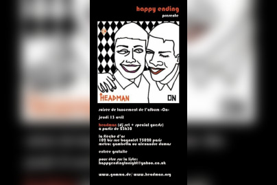 soirée happy ending presente le nouvel album de HEADMAN + l'aftershow mogwai