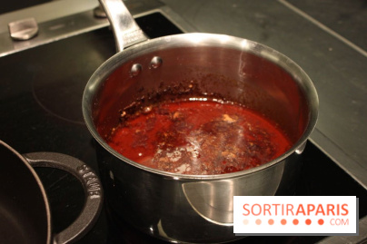 Cours de cuisine spécial Homard à l'Ecole Ducasse : la réduction