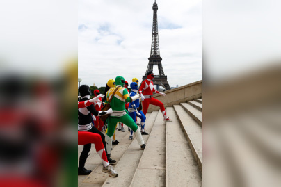 Le Flash Mob Power Ranger à Paris