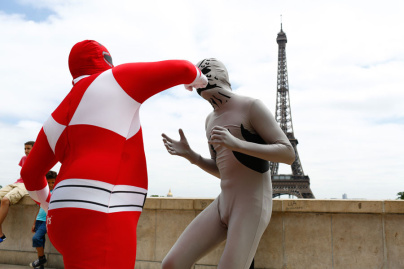 Le Flash Mob Power Ranger à Paris