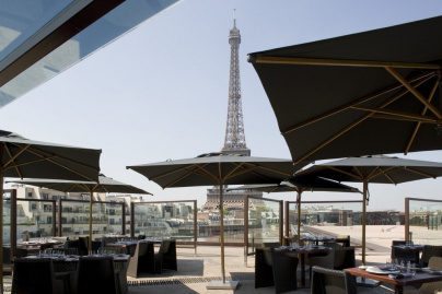 Terrasse, Restaurant, Les Ombres, Musée du Quai Branly, Tour Eiffel, Paris