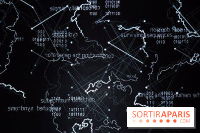 Tania LE GOFF , Proakis’s Map #3, 2011, feutre et crayon sur papier noir, 50 x 65 cm