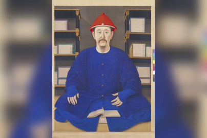 Portrait de Kangxi en tenue ordinaire, 康熙帝便服
像轴 ,Dynastie Qing, période Kangxi (1662-1722)