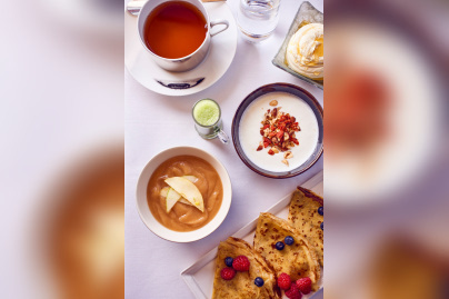 Petit déjeuner "healthy" au Royal Monceau