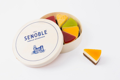 Senoble lance 8 minis-cheesecake servis dans leur "boîte fromagère"