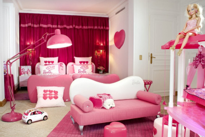 Chambre Barbie au Plaza Athénée