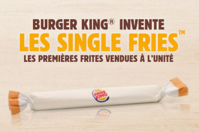 Burger King lance les Single Fries, des frites à l'unité