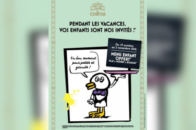 La Coupole offre le respas aux enfants pendant les vacances