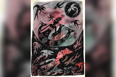 Patrick Navaï, poissons sans frontières à la Halle Saint-Pierre