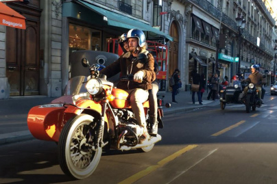 L'Hôtel Nolinski propose des tours de Side-Car avec Retro Tour 