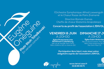 Eugène Onéguine en version concert, au profit de l'association L'ENVOL
