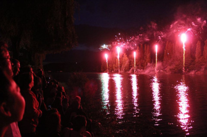 Feu d'artifice du 14 Juillet 2018 à Mantes-la-Jolie (78)