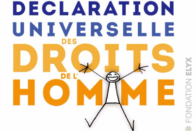 ELYX illustre la déclaration des droits de l'Homme, l'expo gratuite à l'Hôtel de Ville