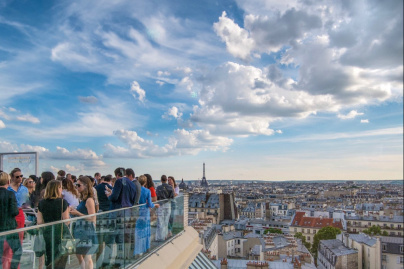 Hypernature : terrasse en rooftop avec bar à Champagne et restaurant éphémère signé Akrame