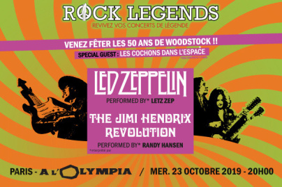 ROCK LEGENDS, Woodstock 50th Anniversary à l'Olympia en octobre 2019