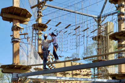 AccroCamp sur l’île de loisirs de Jablines Annet, le premier accrobranche autoporté